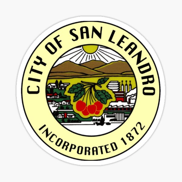 "Seal of San Leandro, California" Sticker for Sale by DurarStore