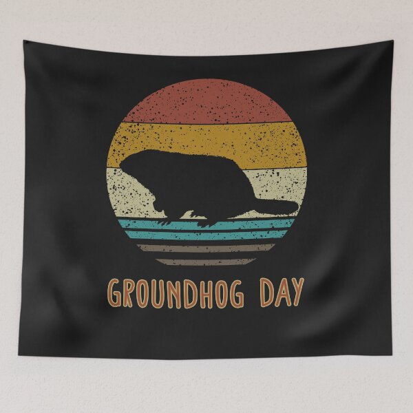 Item preview, Vintage Groundhog Day Retro Shadow marmotta huck Prediction T-Shirt designed and sold by Mo-Am.
