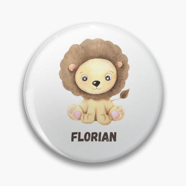 Item preview, Florian 'Add your own name' baby Lion designed and sold by BellaNora.