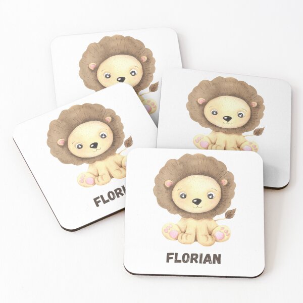 Item preview, Florian 'Add your own name' baby Lion designed and sold by BellaNora.