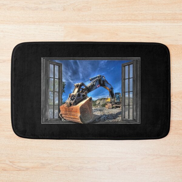 Item preview, Excavator By The Window View designed and sold by Stewar-ArtCool.