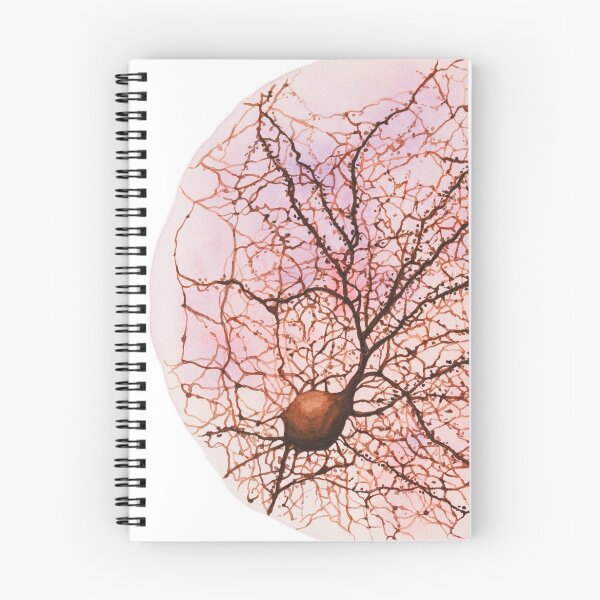 Item preview, Dendritic tree and spines of an hippocampal neuron - watercolour - Pink designed and sold by Heatherbondi.