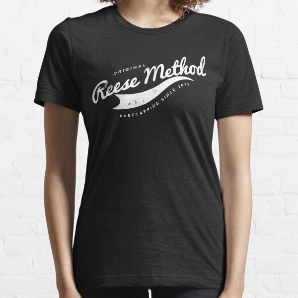Person of Interest - Original Reese Method of Kneecapping (white lettering) Essential T-Shirt