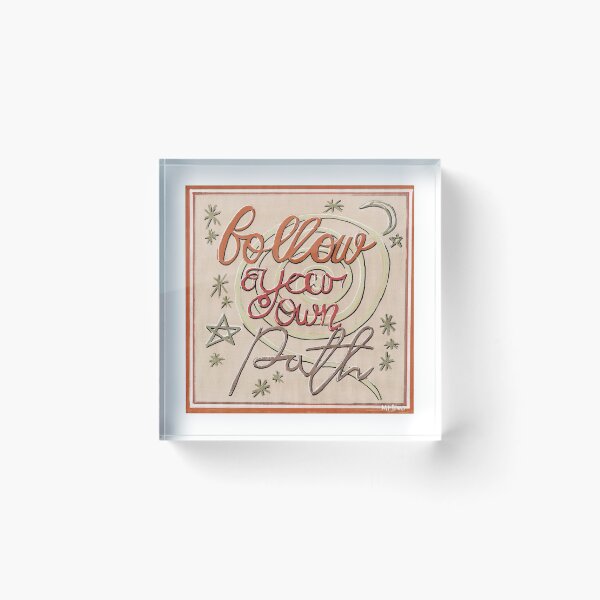 Item preview, "Follow Your Own Path" Handpainted Print designed and sold by s1mpala94.