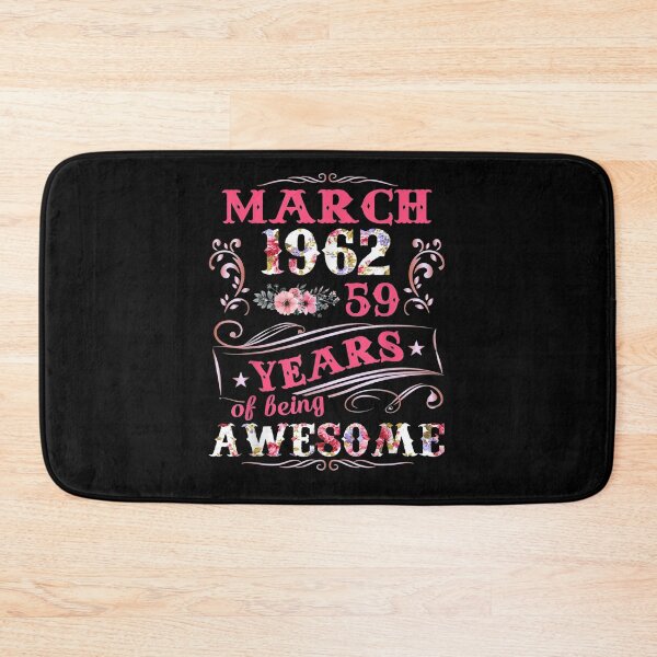 Item preview, Womens March 1962 59th Birthday Gift 59 Years Old designed and sold by lolahomya.