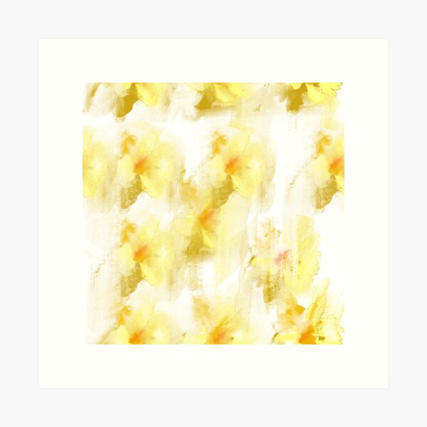 Item preview, Daffodil painterly pattern designed and sold by AmCstudio.