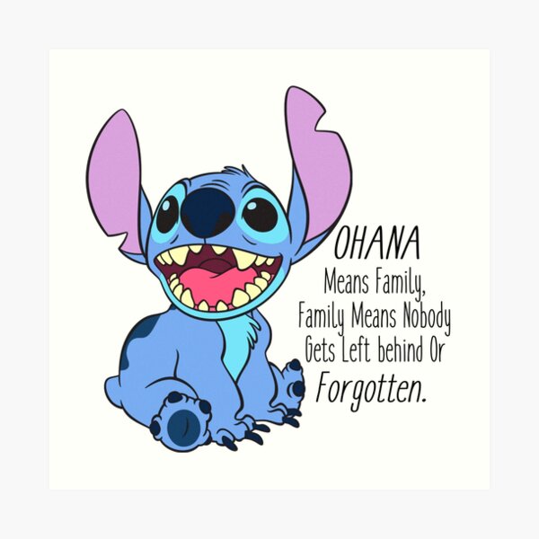 lilo and stitch Art Print