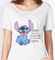 Camiseta ancha para mujer Lilo y Stitch