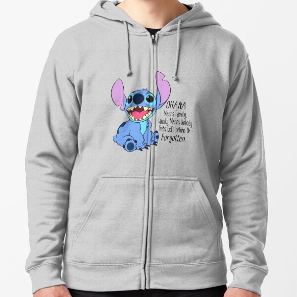 Lilo y Stitch Sudadera con capucha y cremallera
