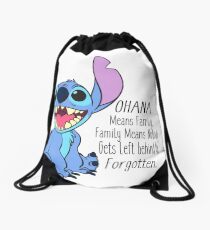 lilo and stitch Drawstring Bag