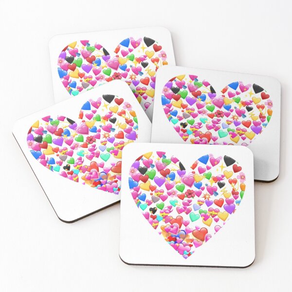 Item preview, Emoji hearts designed and sold by Hoetoons.