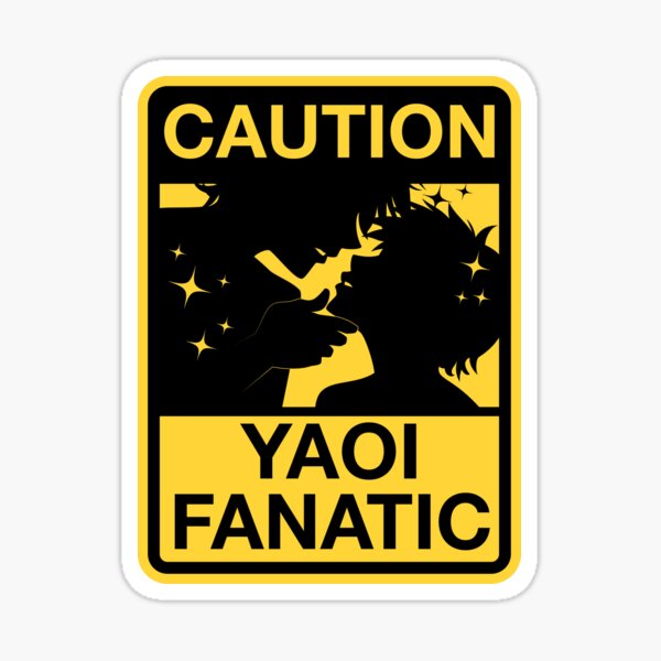 Artikel-Vorschau von Achtung Yaoi Fanatic - Anime Warnzeichen, designt und verkauft von ctkrstudio.