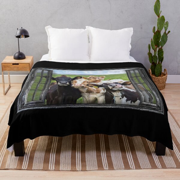 Item preview, Cattle Cows Window View designed and sold by KellenCowleyArt.