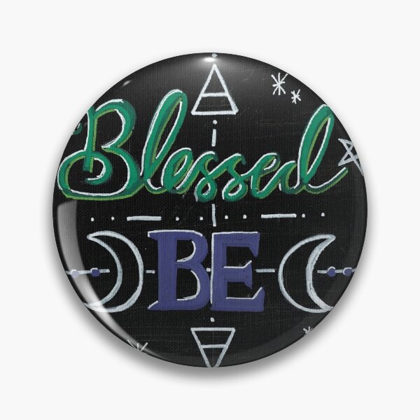 Item preview, "Blessed Be" Handpainted Pagan Print designed and sold by s1mpala94.
