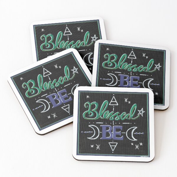 Item preview, "Blessed Be" Handpainted Pagan Print designed and sold by s1mpala94.