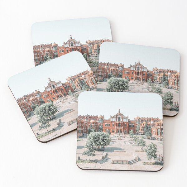 Item preview, City Of Barcelona Architecture, Sant Pau Hospital Facade Art Print, Urban Architecture, Modernism Building Print designed and sold by radub85.