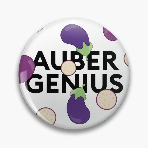 Item preview, “Aubergenius” collage with aubergine designed and sold by TrueType.