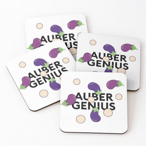 Item preview, “Aubergenius” collage with aubergine designed and sold by TrueType.
