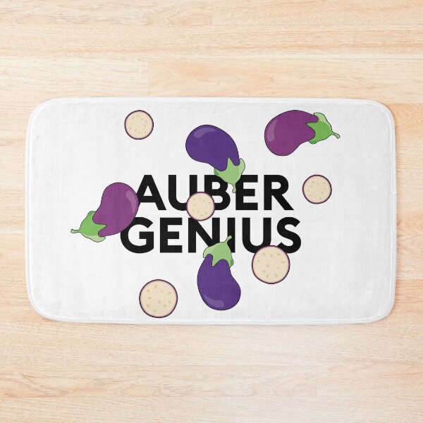 Item preview, “Aubergenius” collage with aubergine designed and sold by TrueType.