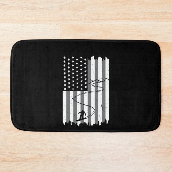Item preview, Patriotic Snowboarding Snowboarder Mountain Design designed and sold by Tom2468.