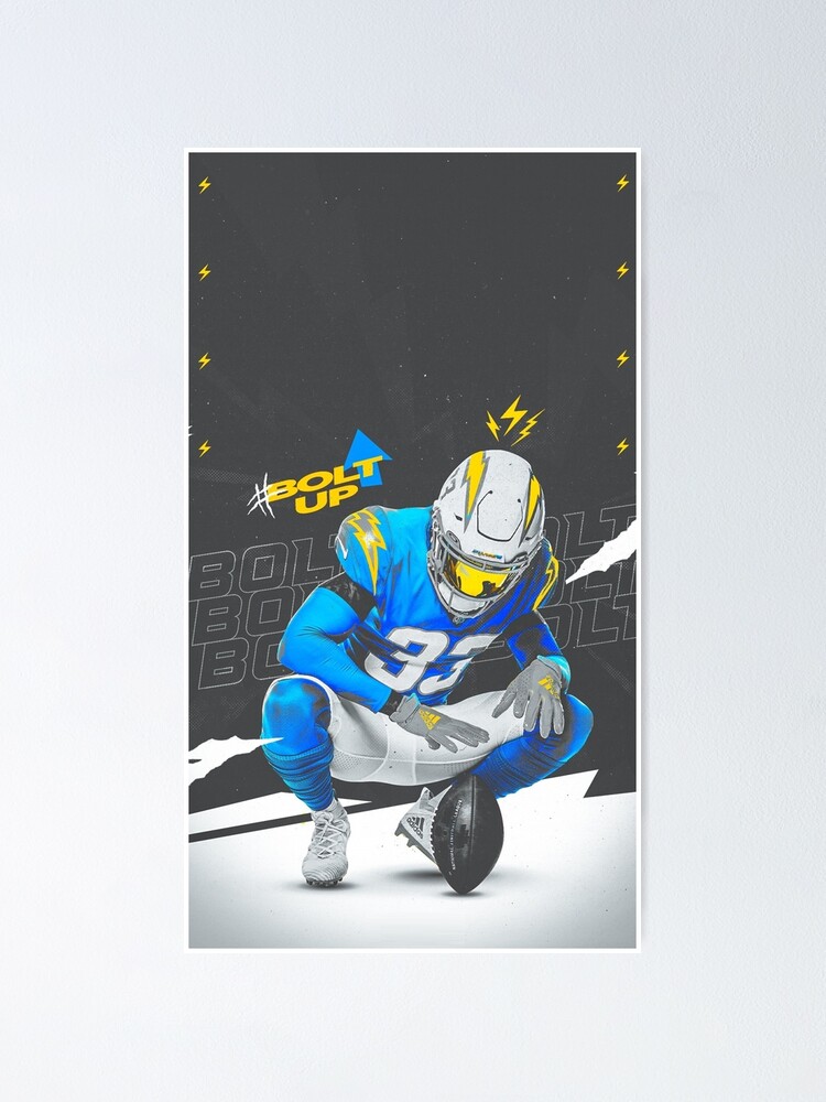 Derwin James Jr Football Paper Poster Chargers 2 - Derwin James Jr