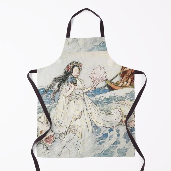 Item preview, Lady in the Water from Japanese tales illustration  - Warwick Goble designed and sold by Vintage Designs +.