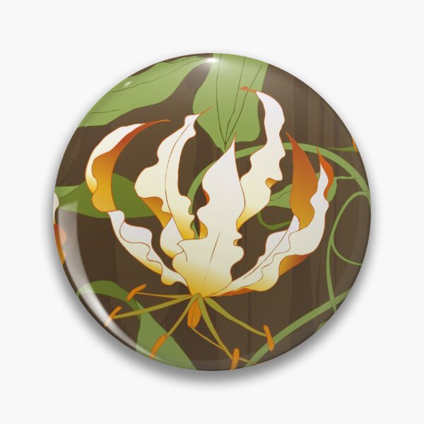 Item preview, Gloriosa - white on brown designed and sold by kobyakov.