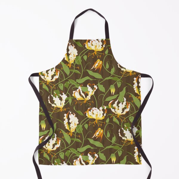 Item preview, Gloriosa - white on brown designed and sold by kobyakov.