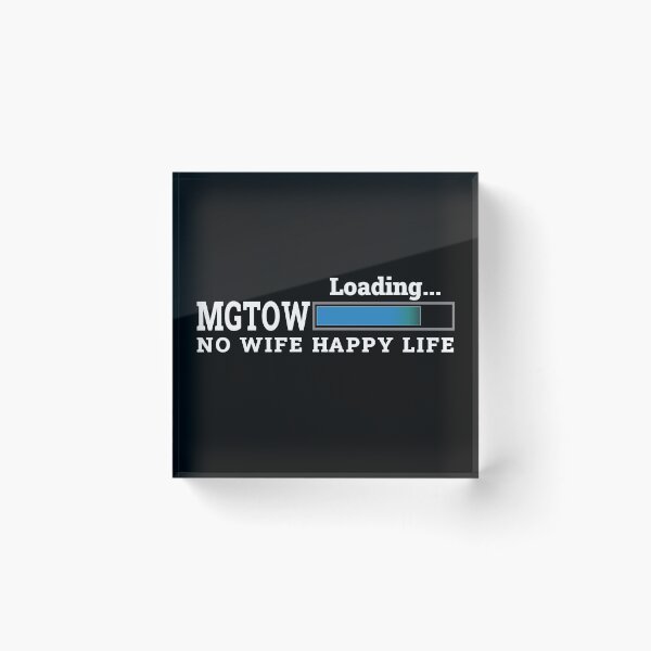 Item preview, NO WIFE HAPPY LIFE FUNNY MEN MGTOW MEN GOING THEIR OWN WAY T-SHIRT designed and sold by bigerdan.