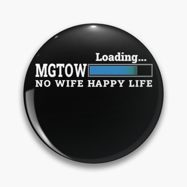 Item preview, NO WIFE HAPPY LIFE FUNNY MEN MGTOW MEN GOING THEIR OWN WAY T-SHIRT designed and sold by bigerdan.