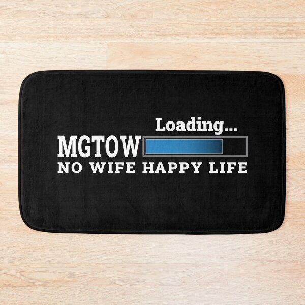 Item preview, NO WIFE HAPPY LIFE FUNNY MEN MGTOW MEN GOING THEIR OWN WAY T-SHIRT designed and sold by bigerdan.