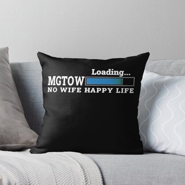 Item preview, NO WIFE HAPPY LIFE FUNNY MEN MGTOW MEN GOING THEIR OWN WAY T-SHIRT designed and sold by bigerdan.