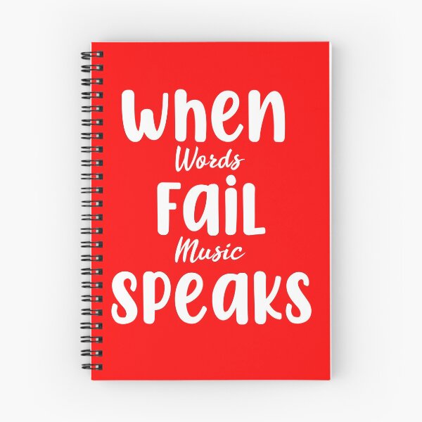 Item preview, When Words Fail Music Speaks designed and sold by YAITPSTORE.