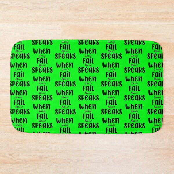 Item preview, When Words Fail Music Speaks designed and sold by YAITPSTORE.