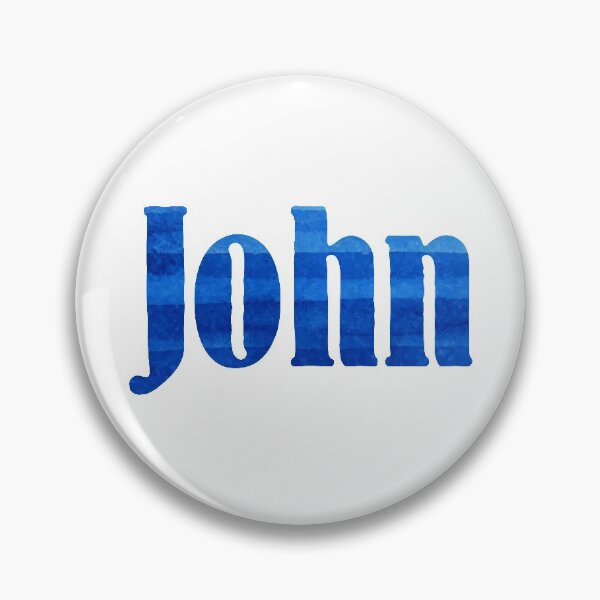Item preview, John boys name blue watercolor design designed and sold by ComicKitsch.