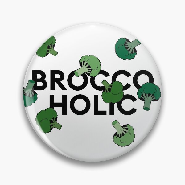 Item preview, "Broccoholic" collage statement with broccoli designed and sold by TrueType.