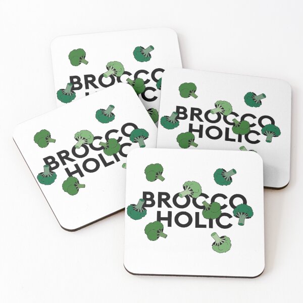 Item preview, "Broccoholic" collage statement with broccoli designed and sold by TrueType.