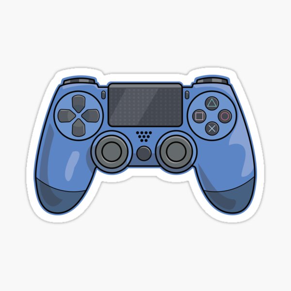 Blue Video Game Controller Sticker