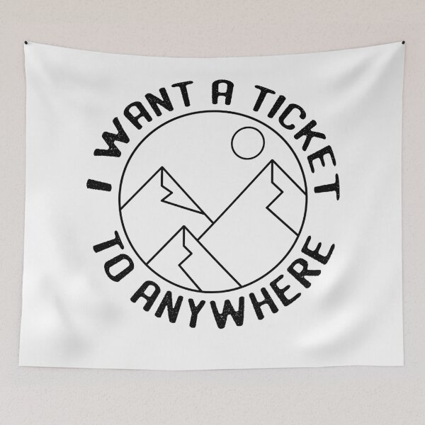 Item preview, I want adventure in the great wide somewhere - gift for travel lovers designed and sold by hyggekrog.