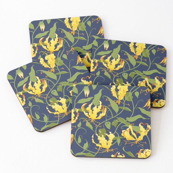 Item preview, Gloriosa - yellow on navy designed and sold by kobyakov.