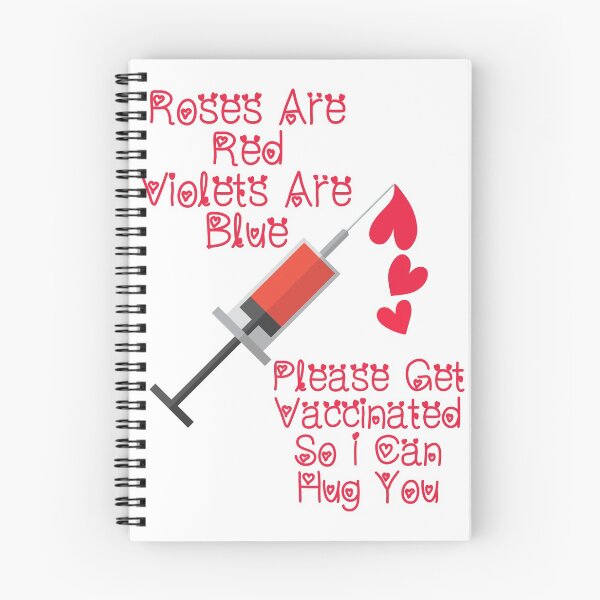 Item preview, Valentines Funny Roses Are Red Violets Are Blue Vaccinated T-Shirt designed and sold by Mo-Am.