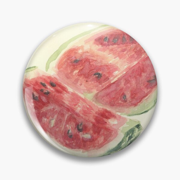 Item preview, Watermelon slices, fresh watermelon, summer mood watercolor illustration designed and sold by AnVylfant.