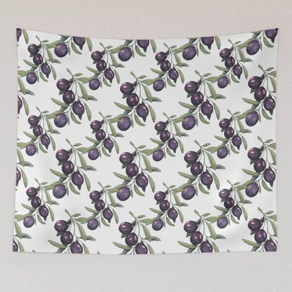 Item preview, Olive Branch Pattern In Watercolor  designed and sold by Oirabot.