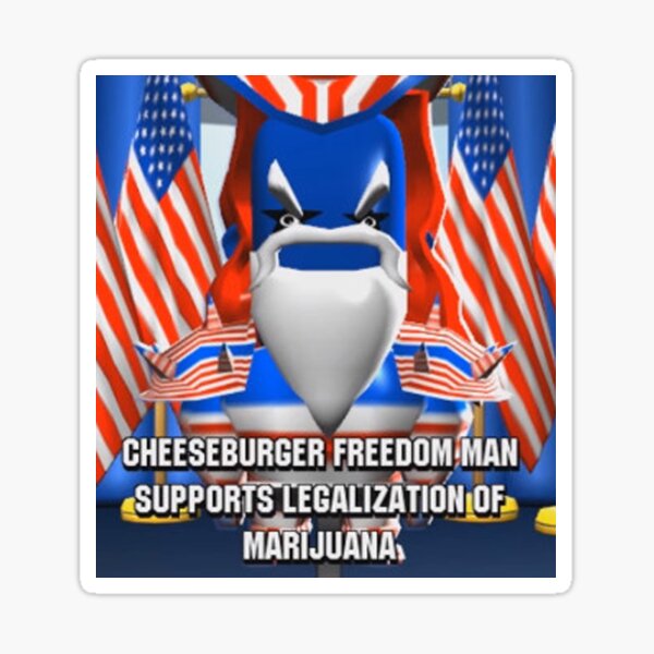 Item preview, CHEESEBURGER FREEDOM MAN designed and sold by TWDHannah.