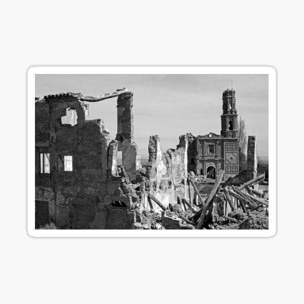 Ruins of Belchite Sticker