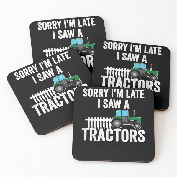 Item preview, Funny Sorry I'm Late I Saw A Tractor Vintage Tractor Lovers designed and sold by ninapfvu.