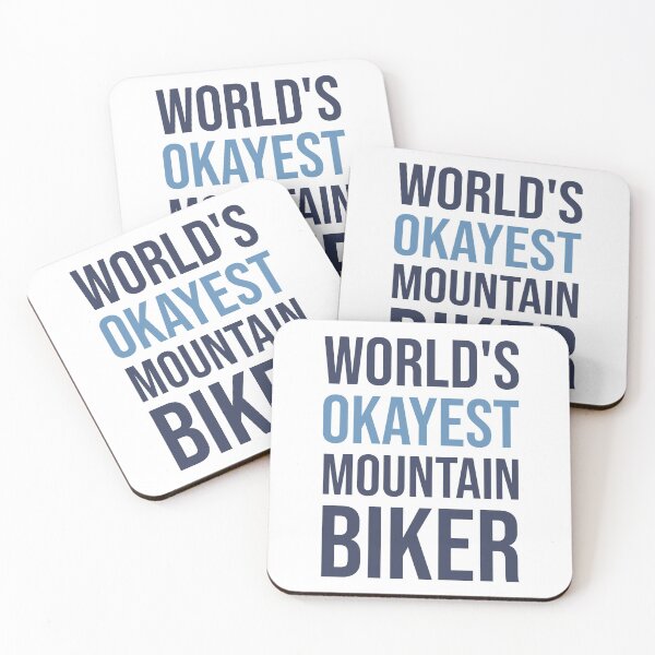 Item preview, World's Okayest Mountain Biker designed and sold by Bojkiw.