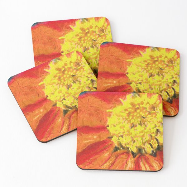 Item preview, Mexican Sunflower Orange by heidiannemorris © designed and sold by FOLK ART FUSION by heidiannemorris.