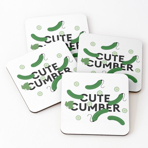 Item preview, “Cute cumber” statement collage with cucumber, cucumber designed and sold by TrueType.