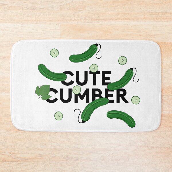 Item preview, “Cute cumber” statement collage with cucumber, cucumber designed and sold by TrueType.